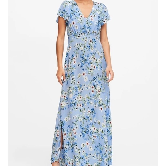 Banana Republic Dresses & Skirts - Banana Republic Blue Floral Maxi Dress